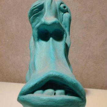 Sculpture titled "Tige verte" by Cricri99, Original Artwork