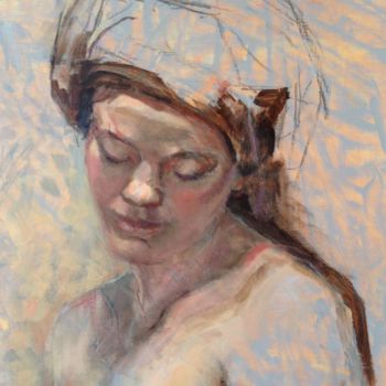 Pintura intitulada "Mi turban forse?" por Cristina Gondolo, Obras de arte originais, Óleo