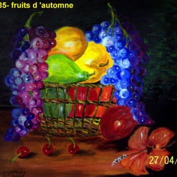 Peinture intitulée "90- fruits d'automne" par Crilamb, Œuvre d'art originale