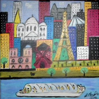 Painting titled "339- meli-mélo pari…" by Crilamb, Original Artwork