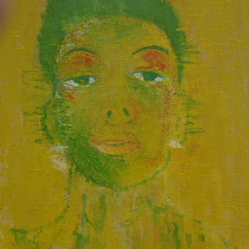 Картина под названием "lovely boy" - Crina Iancau, Подлинное произведение искусства, Акрил