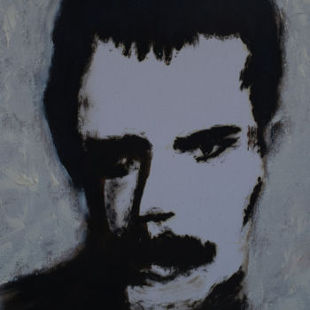 Pintura titulada "I'm Freddie" por Crina Iancau, Obra de arte original, Oleo