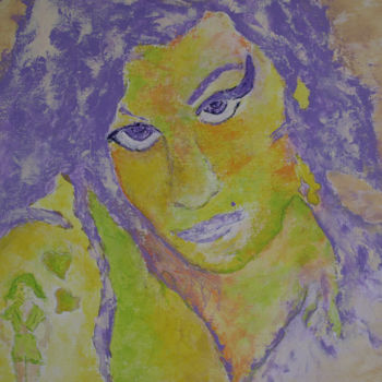 Картина под названием "AMY  WINEHOUSE" - Crina Iancau, Подлинное произведение искусства, Акрил