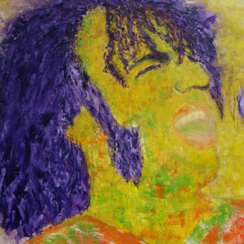 Картина под названием "Joe Cocker - Woodst…" - Crina Iancau, Подлинное произведение искусства, Масло