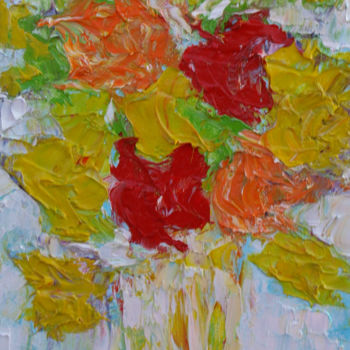 Malerei mit dem Titel "Multicolor Perfume" von Crina Iancau, Original-Kunstwerk, Öl