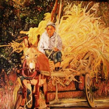 Peinture intitulée "Le paysan" par Criquet, Œuvre d'art originale