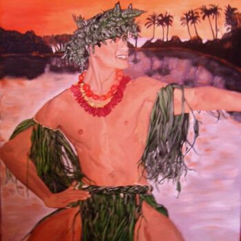 「Le tahitien」というタイトルの絵画 Criquetによって, オリジナルのアートワーク