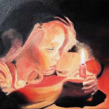 Peinture intitulée "La prière" par Criquet, Œuvre d'art originale