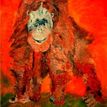 Peinture intitulée "Le Gorille" par Criquet, Œuvre d'art originale