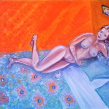 Peinture intitulée "Femme nue" par Criquet, Œuvre d'art originale