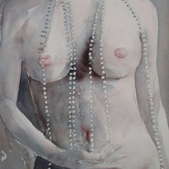 Painting titled "la collana" by Cristina Monreali Rossi, Original Artwork