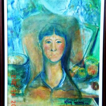 Pintura titulada "Mme.Cézanne.Los col…" por Criscecchini, Obra de arte original, Oleo
