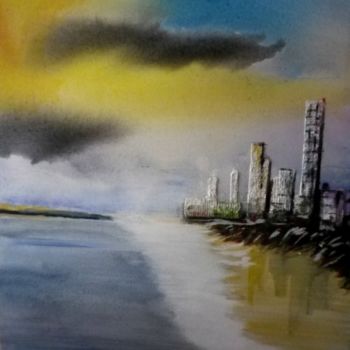 Painting titled "miami" by Criscol, Original Artwork