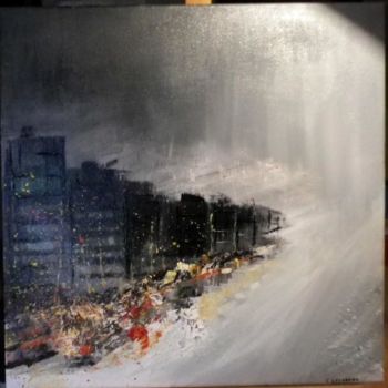 Painting titled "cyclone sur miami" by Criscol, Original Artwork