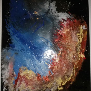 Pittura intitolato "v202-nebuleuse-du-s…" da Criscol, Opera d'arte originale, Altro