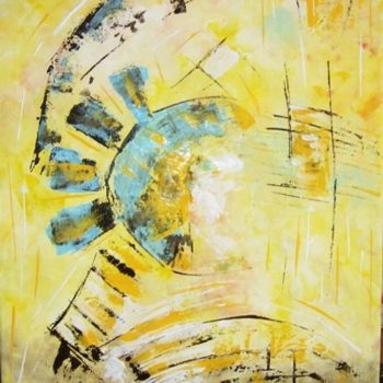 Painting titled "PLANETA" by Crislim, Original Artwork, Oil