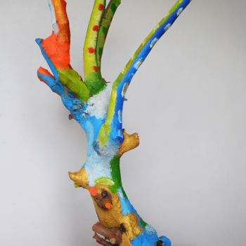 雕塑 标题为“Oeuvre n°22-18” 由Cristal And Pape, 原创艺术品, 木
