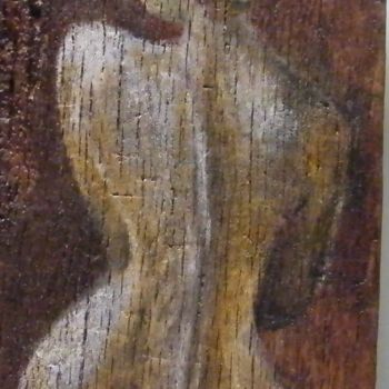Pintura intitulada "Nudité" por Dominique Sarrouy, Obras de arte originais, Óleo