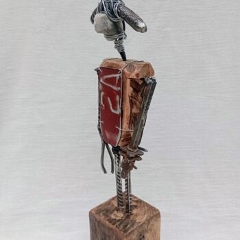 Sculpture intitulée "Minotauro" par Cristian Bustos, Œuvre d'art originale, Métaux