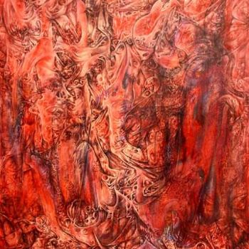 Painting titled "Purgatorium" by Cristian Blei, Original Artwork, Oil