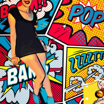 "Blondie Pop Art" başlıklı Dijital Sanat Cristina Frassoni tarafından, Orijinal sanat, 2D Dijital Çalışma