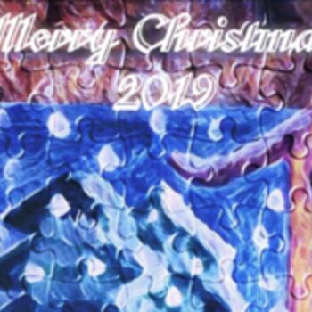 Painting titled "Merry Christmas 201…" by Cristina Frassoni, Original Artwork, Watercolor