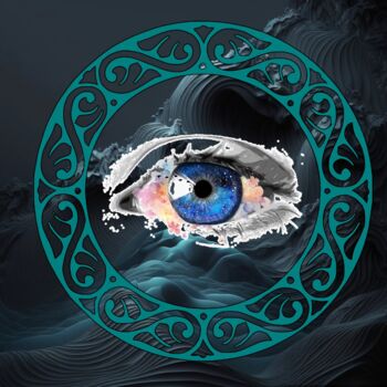 Arts numériques intitulée "Eye on Magic" par Cristina Frassoni, Œuvre d'art originale, Peinture numérique