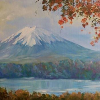 제목이 "Monte Fuji"인 미술작품 Cristtina Pacheco로, 원작, 기름