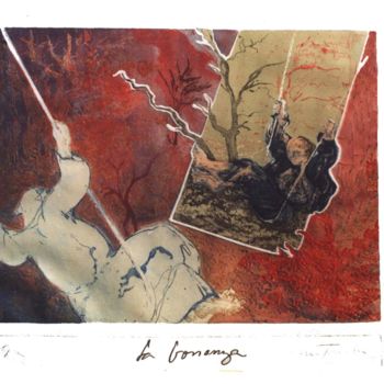 Estampas & grabados titulada "La bonanza" por Cristina Santander, Obra de arte original, Aguafuerte