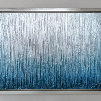 Painting titled "To Infinity" by Cristina Simeoni, Original Artwork, Acrylic Mounted on Wood Stretcher frame
