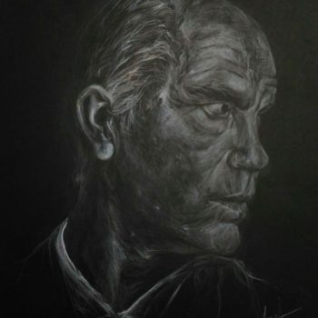 Drawing titled "John Malkovich" by Cristina Amo, Original Artwork, Pencil