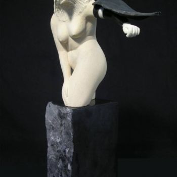 Sculpture titled "Chimeira" by Cristina Carusi, Original Artwork, Stone