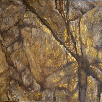 Pintura intitulada "Mina de oro I (La g…" por Cristina Del Rosso, Obras de arte originais, Óleo