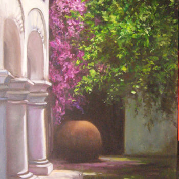Peinture intitulée "Convento franciscan…" par Cristina Del Rosso, Œuvre d'art originale, Huile