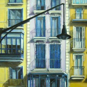 Painting titled "Calle Mercaderes (M…" by Cristina Del Rosso, Original Artwork, Oil