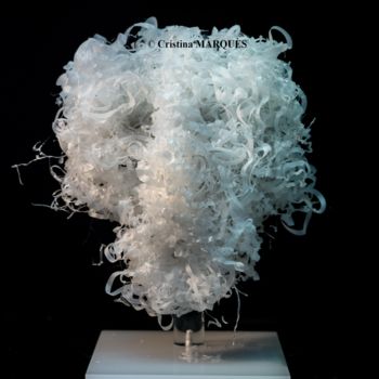Sculpture titled "White Vanity" by Cristina Marquès, Original Artwork, Plastic