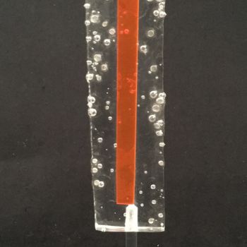 Sculpture titled "Orange Ice Stick (L)" by Cristina Marquès, Original Artwork, Plastic