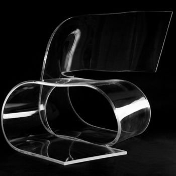 Скульптура под названием "Sculpture-fauteuil…" - Cristina Marquès, Подлинное произведение искусства, Пластмасса
