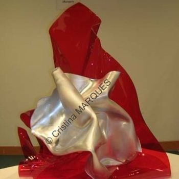 Sculpture titled "L'Anémone de Mer" by Cristina Marquès, Original Artwork, Plastic