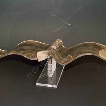 Sculpture intitulée "La Raie Manta" par Cristina Marquès, Œuvre d'art originale, Plastique