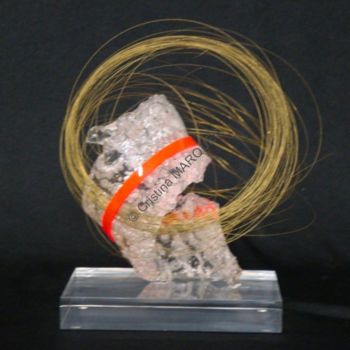 Skulptur mit dem Titel "Nébuleuse" von Cristina Marquès, Original-Kunstwerk, Kunststoff