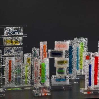 Sculpture titled "Installation "Ice M…" by Cristina Marquès, Original Artwork, Plastic