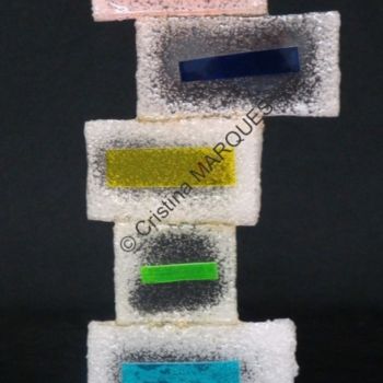 雕塑 标题为“Freeze Colors Tower” 由Cristina Marquès, 原创艺术品, 塑料