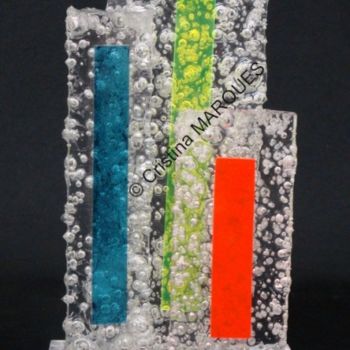 Sculpture titled "Three Ice Towers" by Cristina Marquès, Original Artwork, Plastic