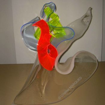 Escultura titulada "La Danse des Anguil…" por Cristina Marquès, Obra de arte original, Plástico