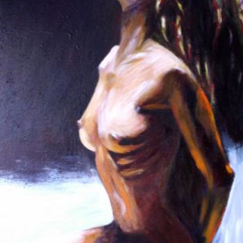 Painting titled "nude" by Orosanu Cristina, Original Artwork