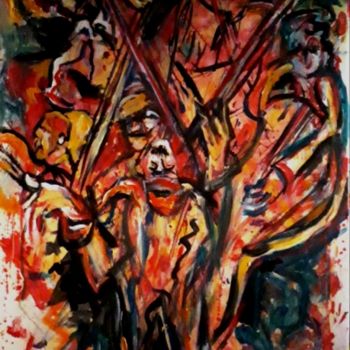 Pintura titulada "el-director-de-orqu…" por Cristina Vidal, Obra de arte original