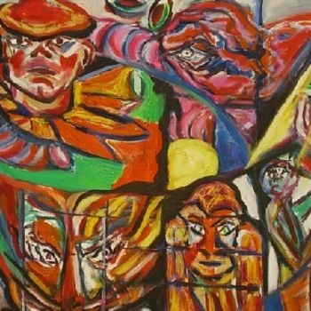 Pittura intitolato "El Circo" da Cristina Vidal, Opera d'arte originale
