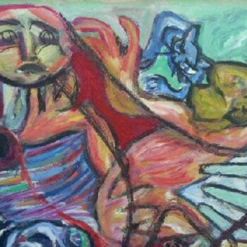 Pintura titulada "Los sueños" por Cristina Vidal, Obra de arte original