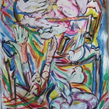 Pittura intitolato "Sin Titulo" da Cristina Vidal, Opera d'arte originale